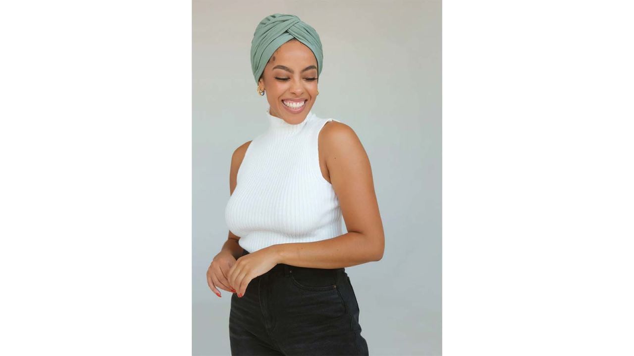 Ribbed Satin Lined Turban