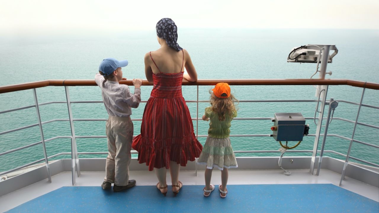 underscored family on cruise ship