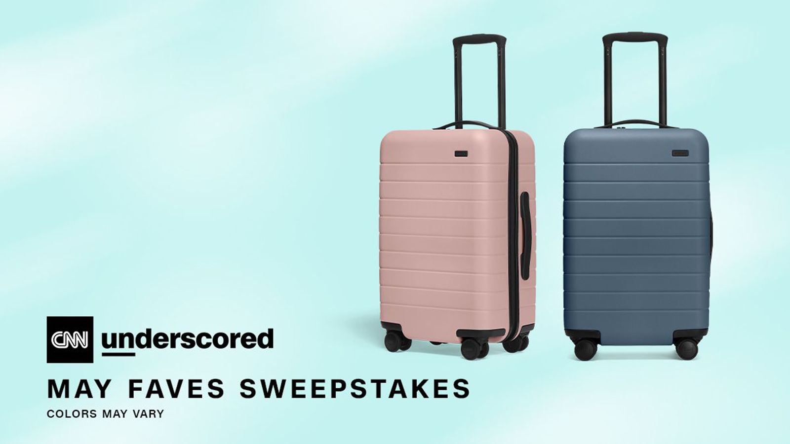 Enter to win 2 Away carry-on suitcases in the May Underscored Favs Sweepstakes | CNN Underscored