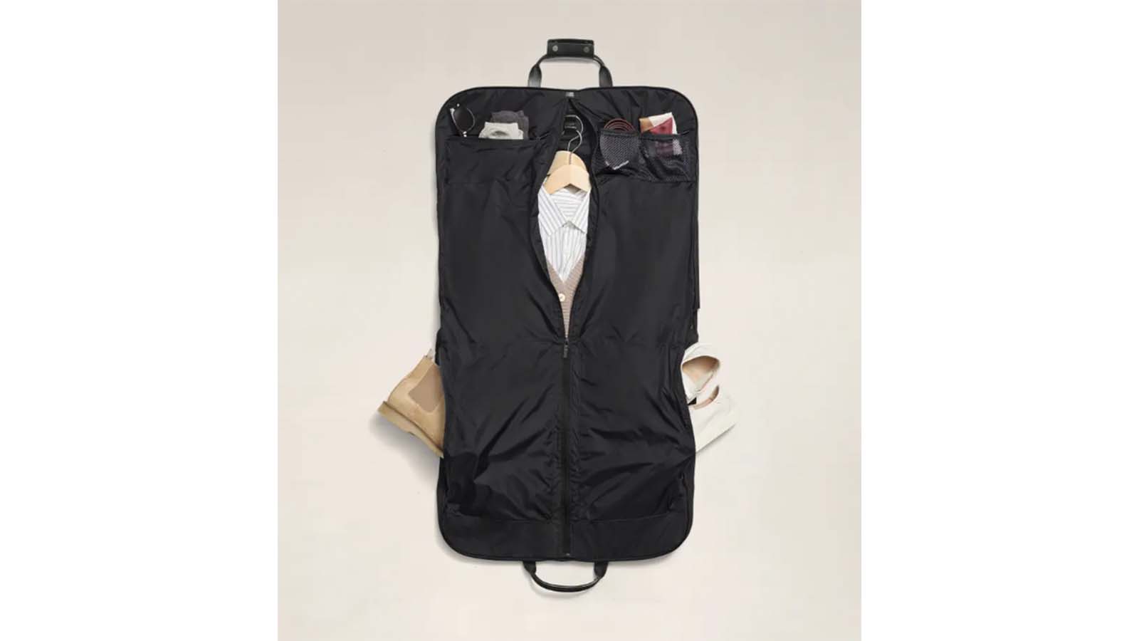 60” Premium Tri-Fold Travel Garment Bag with Pocket