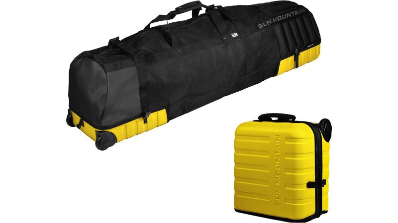Golf Guard Plastic Hard Shell Black Golf Bag  Clubs Travel Rolling Carry  Case wwwcourtmarriageagracom