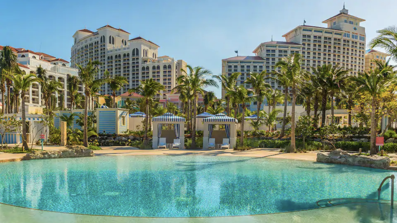 Use your annual $50 credit at a property like the Grand Hyatt Baha Mar.