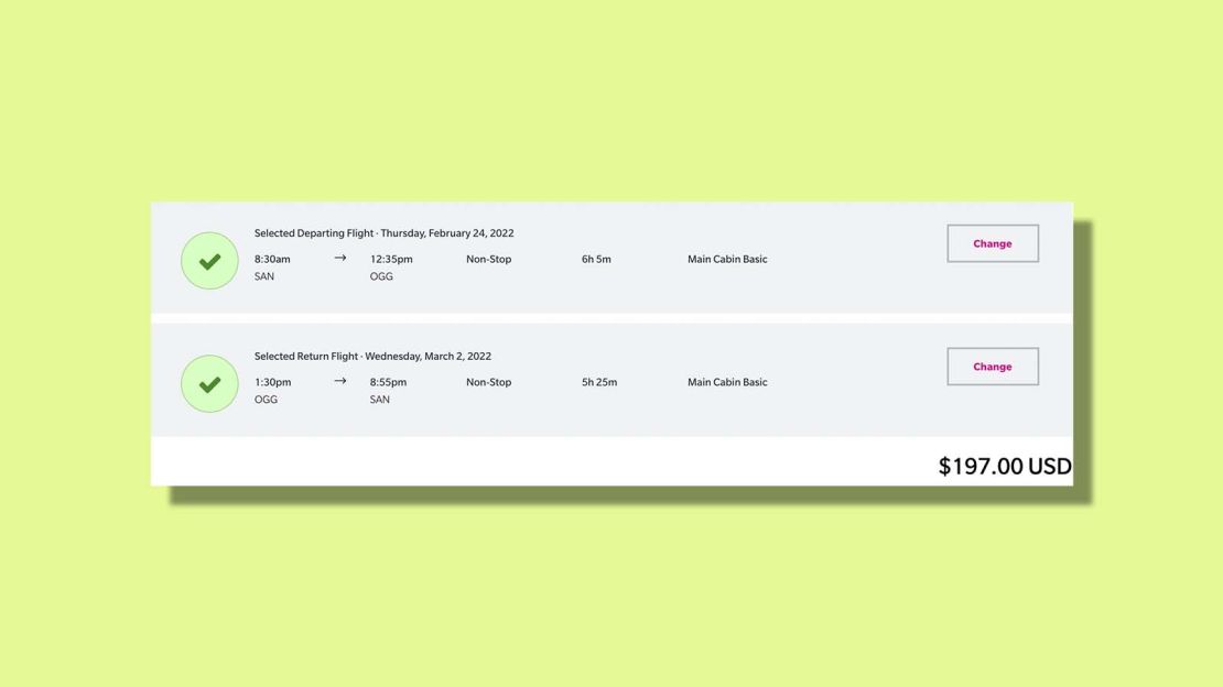 San Diego to Kahului for $197 round trip