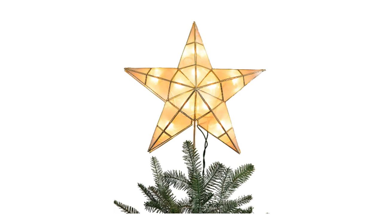 Balsam Hill Capiz Star Light Tree Topper