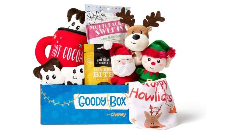 Chewy Goody Box Holiday Dog Toys, Treats, & Accessories