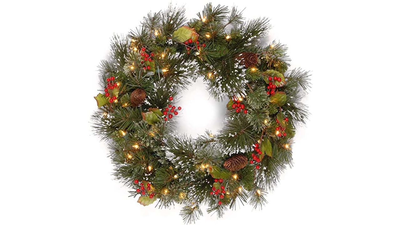 National Tree Company Pre-Lit Artificial Christmas Wreath