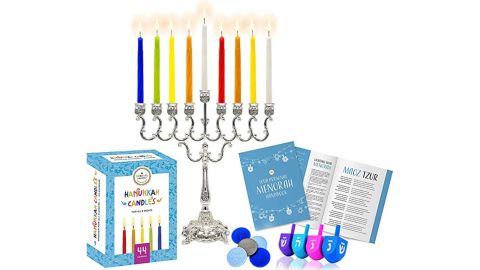 The Dreidel Company Store Complete Hanukkah Menorah Set