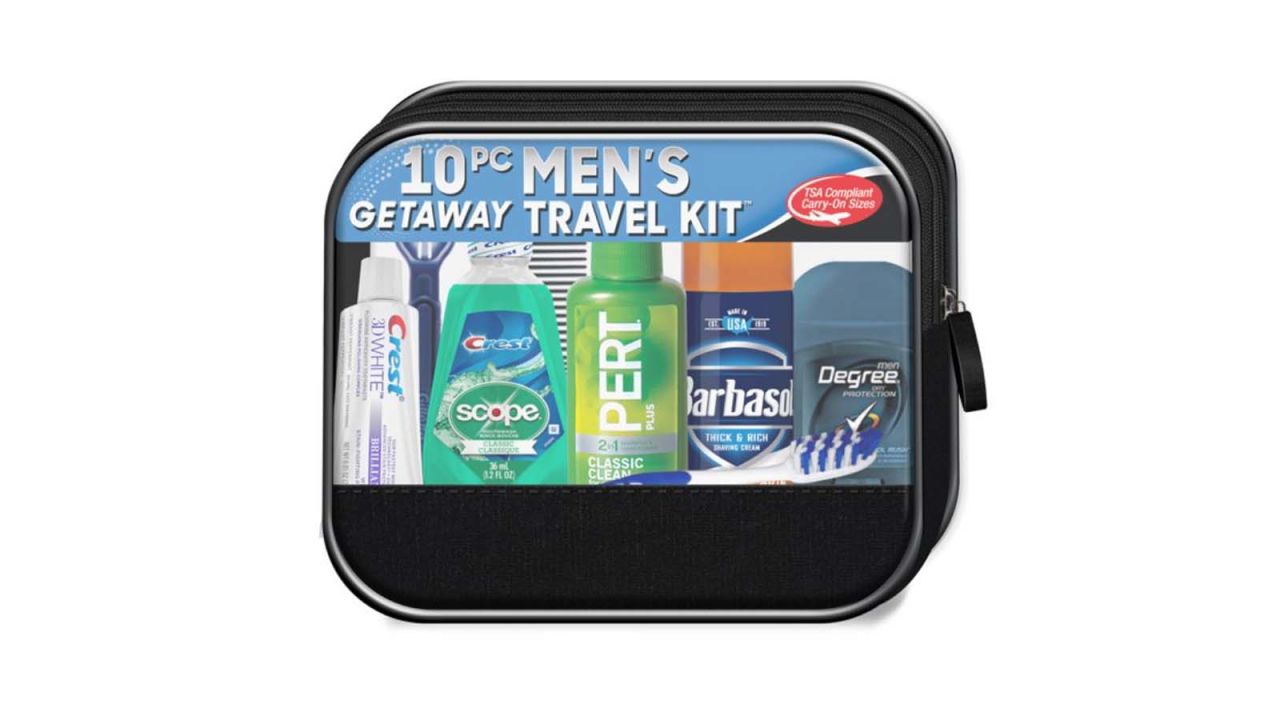underscored hostelpacking Convenience Kits International Men's Get Away 10 Piece Travel Kit