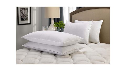 Hilton feather and feather pillow