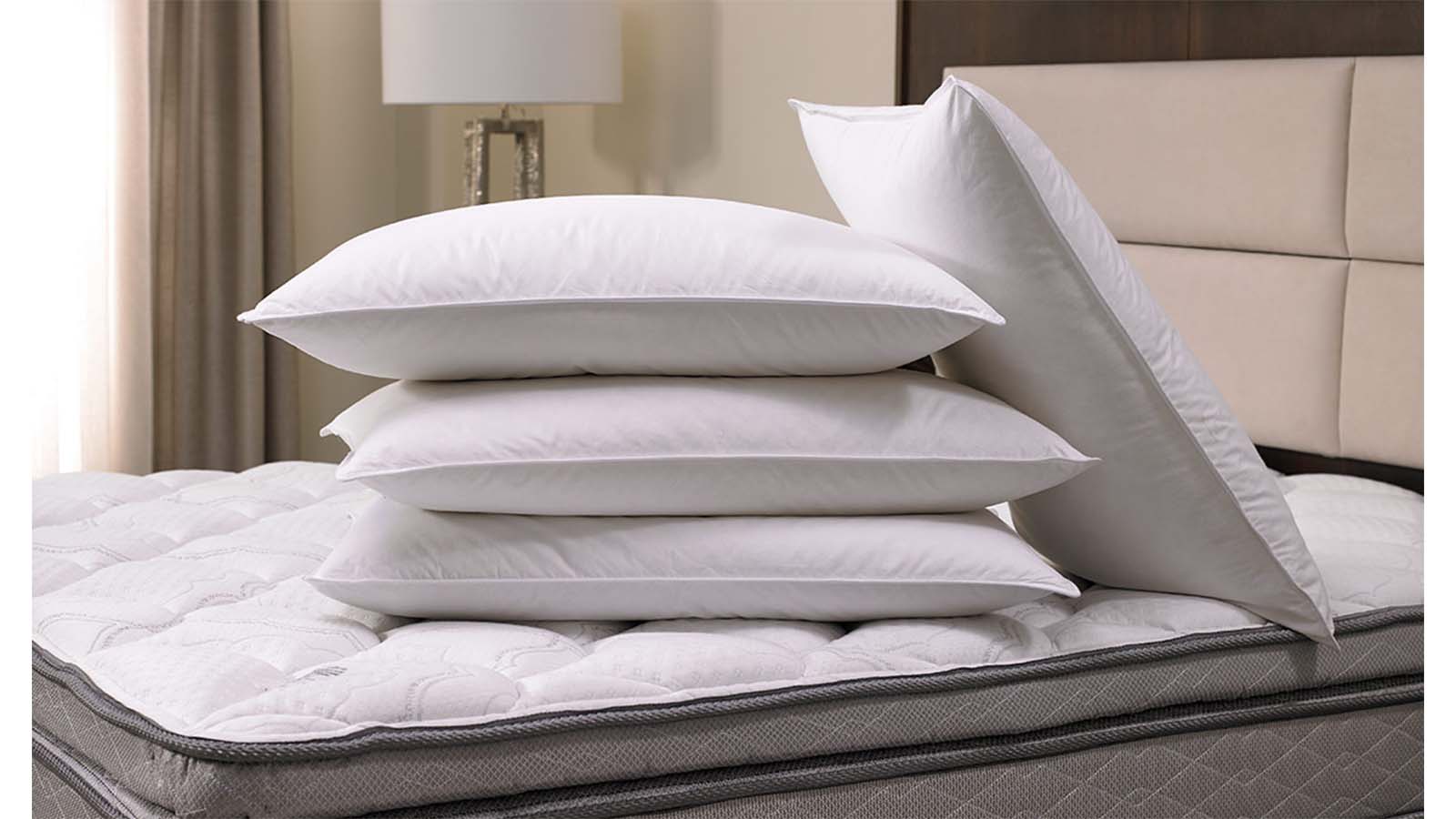 Bedding Pillow Polyester Bed Hotel Collection Soft Comfortable
