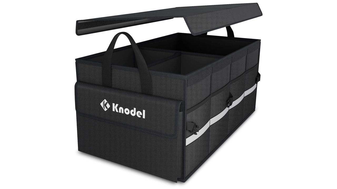 K KNODEL Car Trunk Organizer with Lid Collapsible Car Trunk