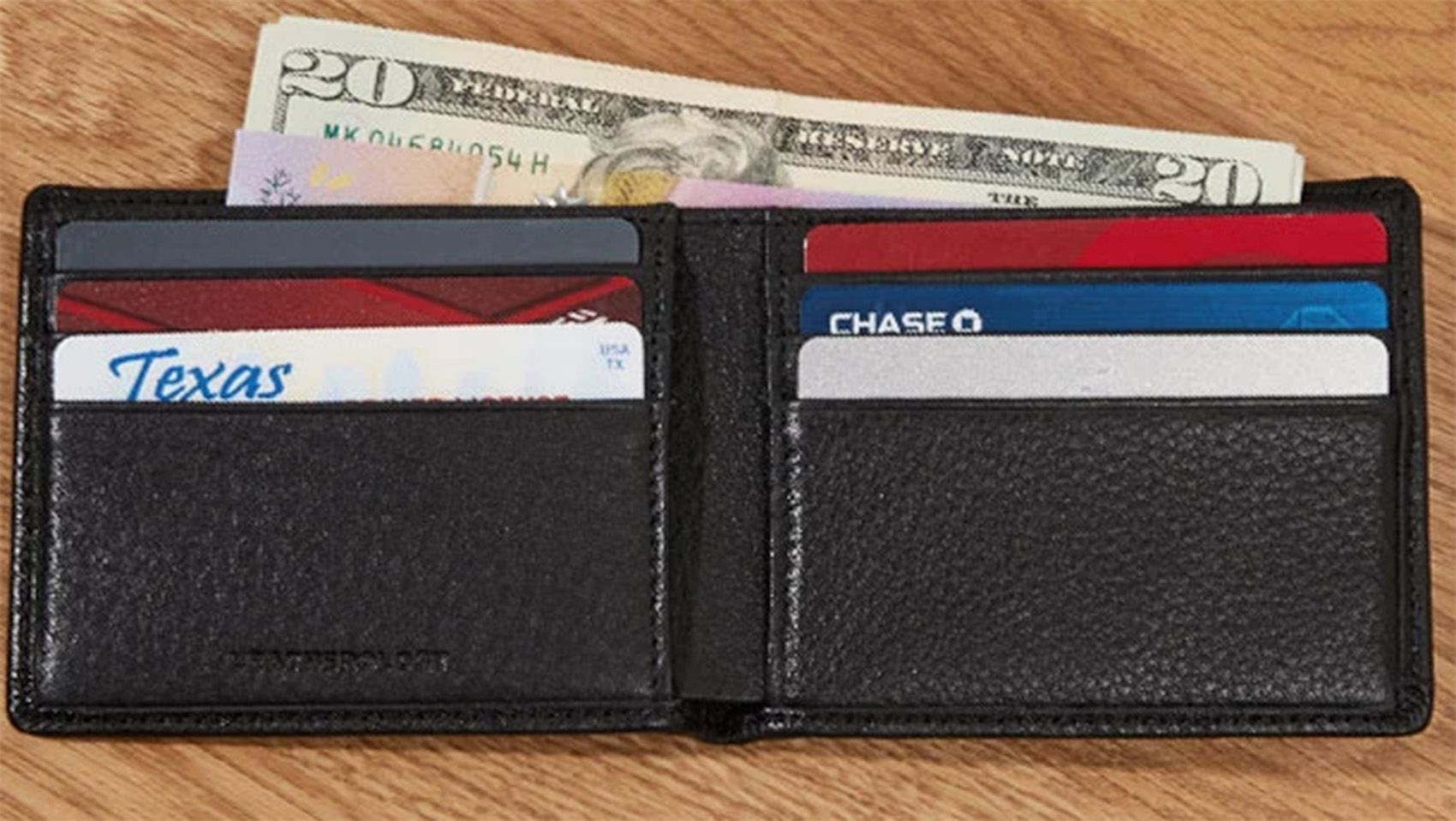 Miss Checker Slim Mens Wallet Minimalist Bifold Wallet Leather Money Clip Multiple Card Holder for Dad Boyfriend Husband, Adult Unisex, Size: One Size