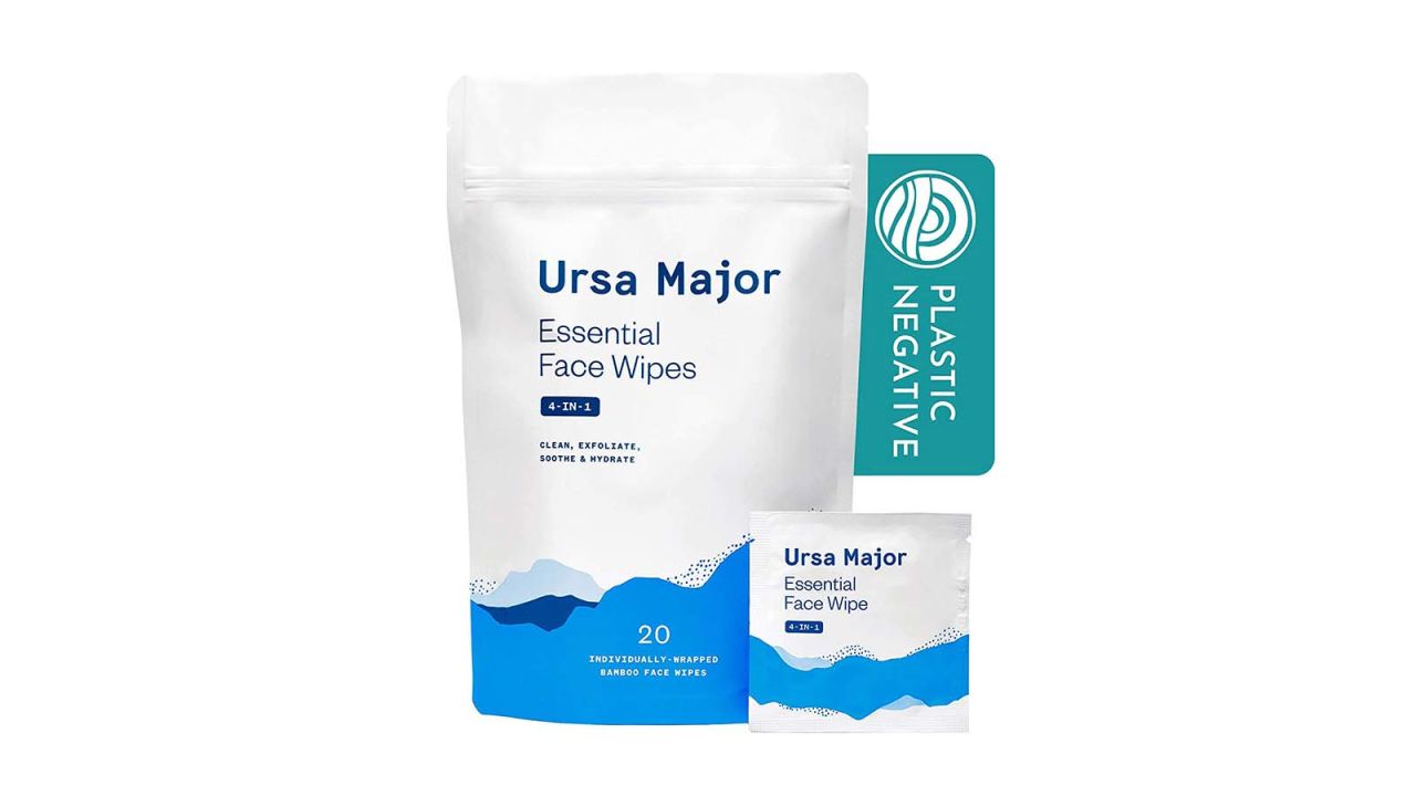 Ursa Major biodegradable face wipes