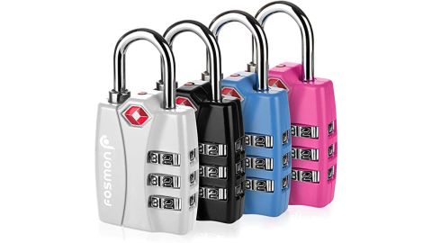 Fosmon 4-Pack Luggage Locks