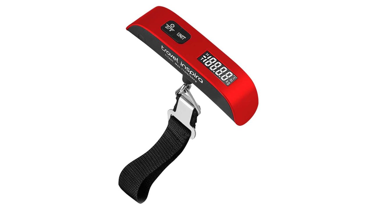 Compact Portable Luggage Scale Tape Measure 80LB Hanging Travel Weight  Suitcase