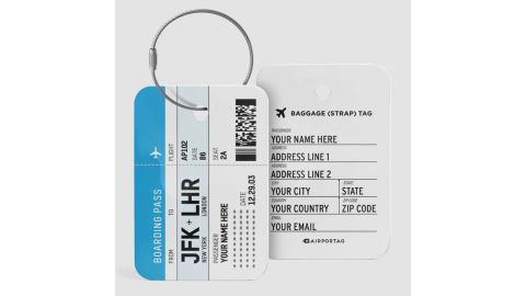 Custom Boarding Pass Luggage Tag