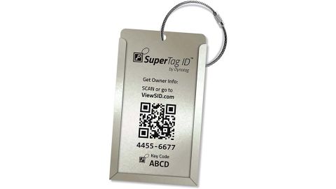 Dynotag Smart Aluminum Luggage Tag