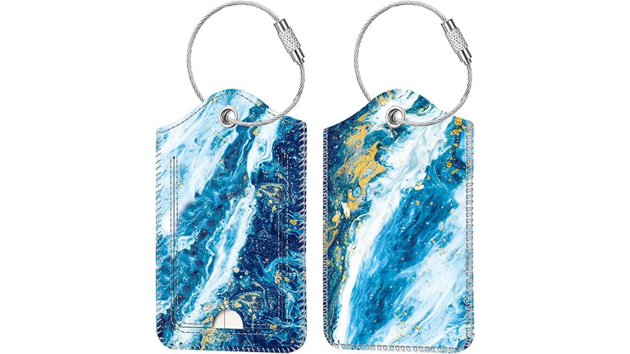 underscored luggagetags Fintie Luggage Tags, 2-Pack