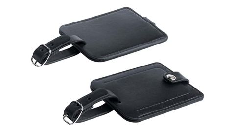 G'z Leather Luggage Tags, 2-Pack