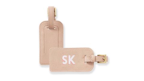 Mark & ​​Graham printed leather luggage tag