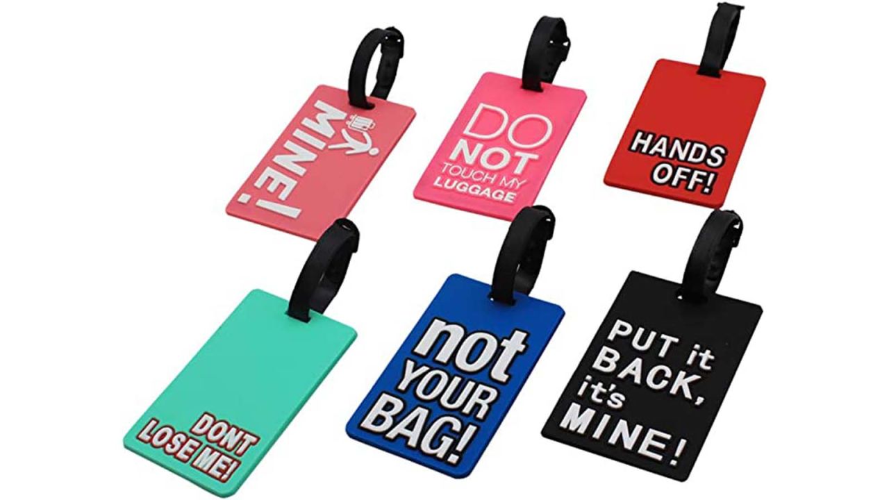 Mziart Funny Luggage Tags, Set of 6