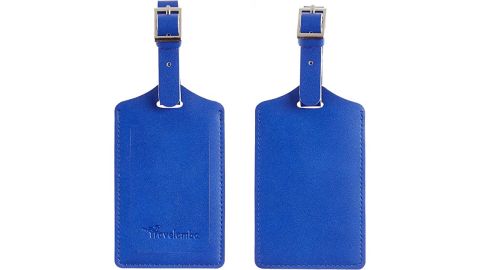 Travelambo faux leather luggage tags, set of 2