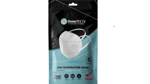 DemeTECH N95 Respirator Mask, model number DT-N95-FH