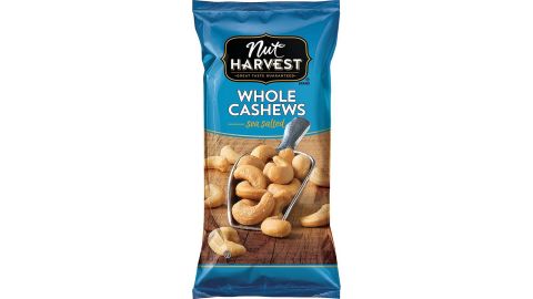 Nut Harvest Sea Salted Whole Cashews, Pack of 16