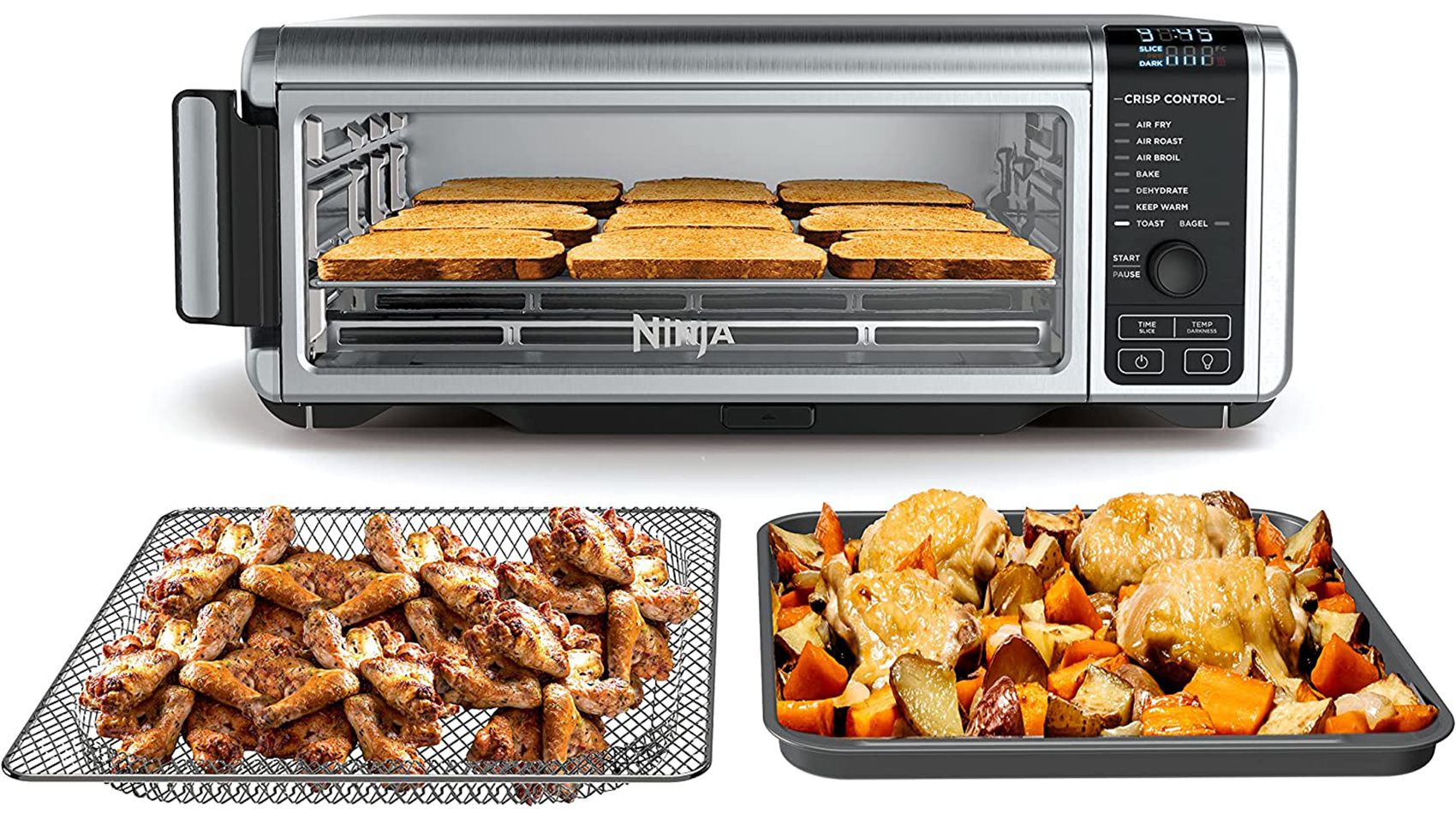 Air Fryer 5.5 Quart Capacity, Cooks, Crisps, Roasts, Broils, Bakes