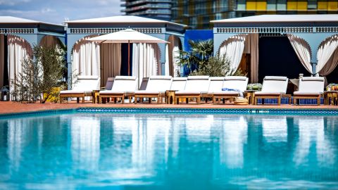 The pool at the NoMad Las Vegas.