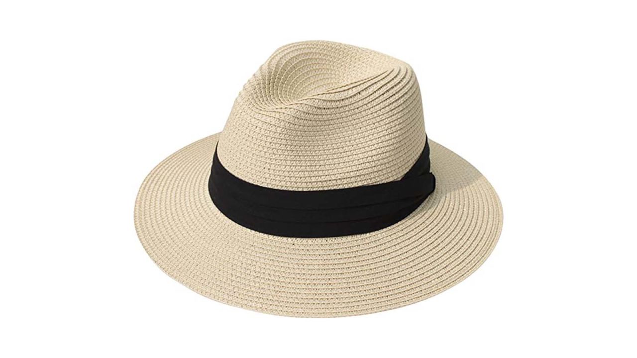 underscored packablehats Lanzom Wide Brim Straw Panama Roll up Hat