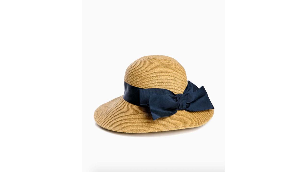 Bow Sun Hats Adjustable Beach Raffia Summer Wide Brim Visor Straw Women  Floppy