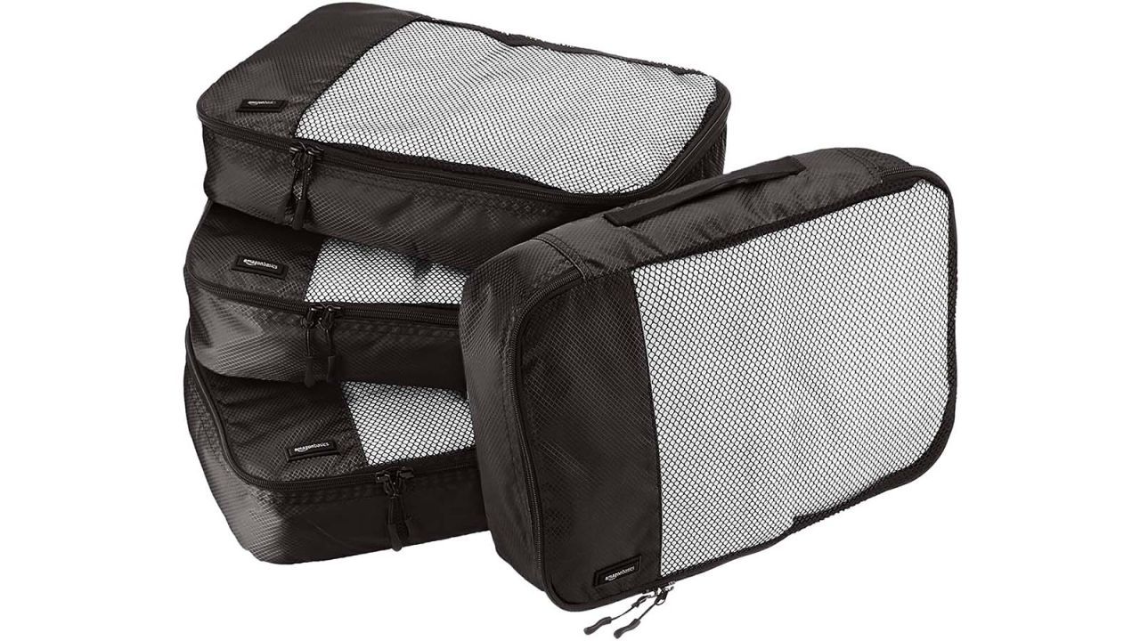 underscored packingcubes Amazon Basics 4-Piece Packing Travel Organizer Cubes Set2