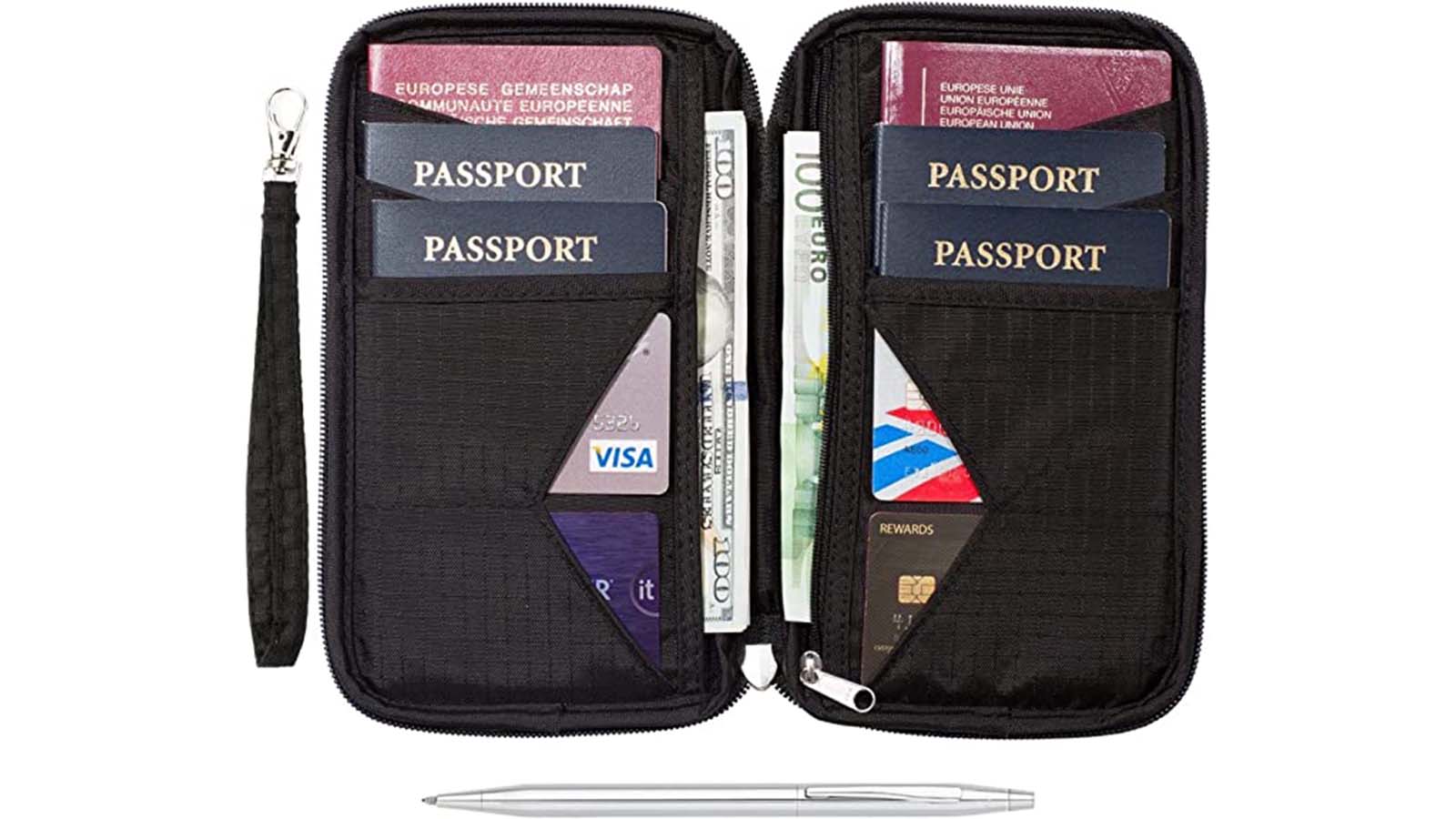 Quirk Passport Holder Cover Travel Wallet Organiser, Passport Case