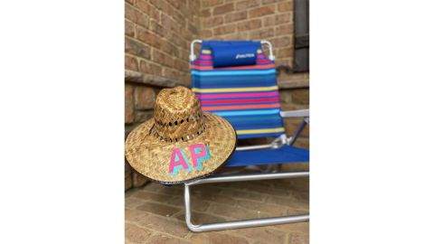 MrsBowItAll personalized straw hats for adults and children