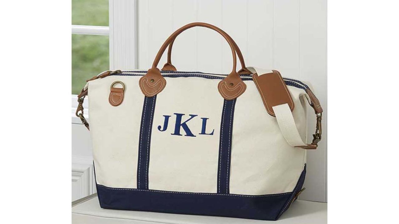 Personalization Mall Weekender Embroidered Canvas Duffel