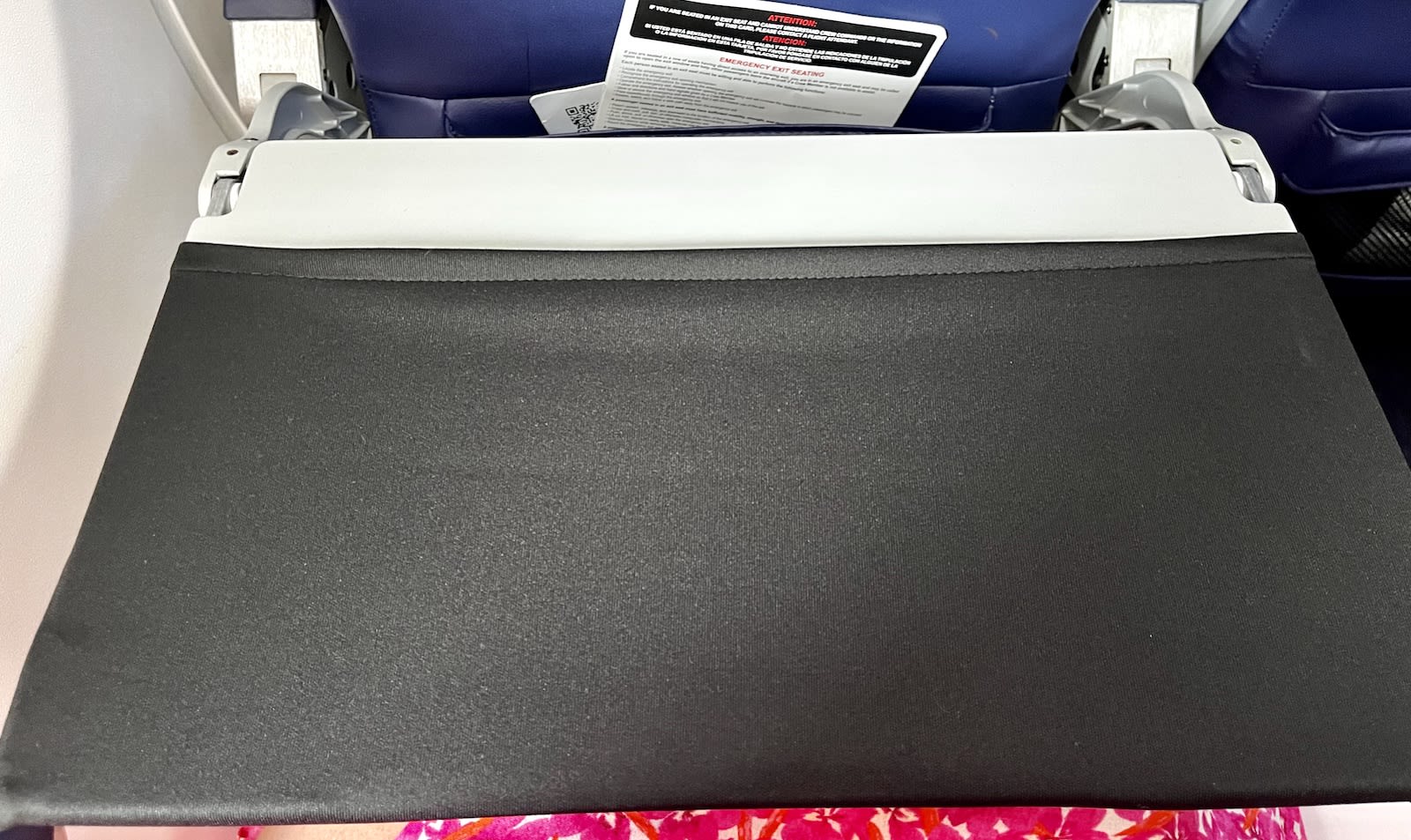 Airplane tray table cover! My new favorite travel tool. Pockets on