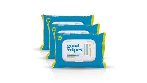 Goodwipes Flushable & Biodegradable Wipes With Botanicals, 3-Pack