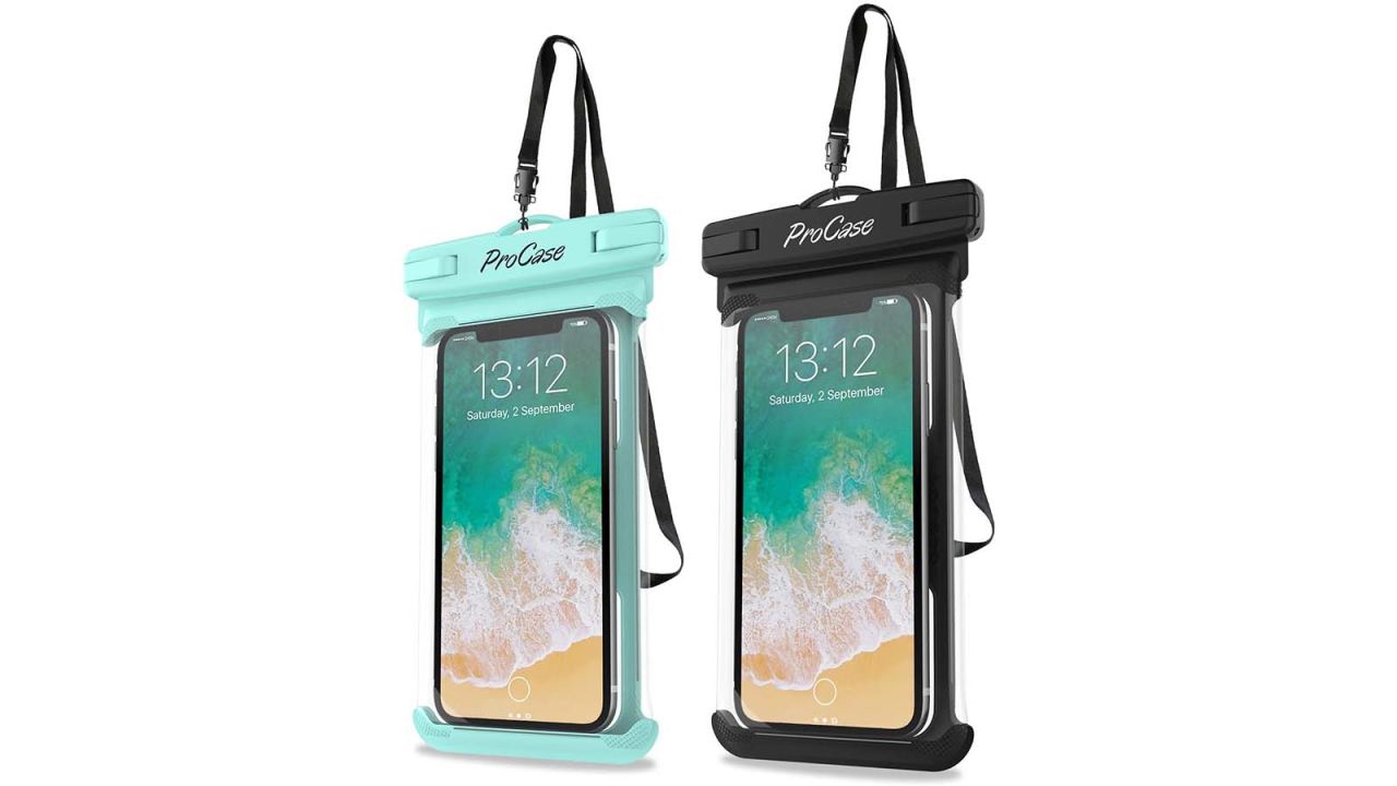 ProCase Universal Waterproof Case Phone Dry Bag Pouch, 2-Pack