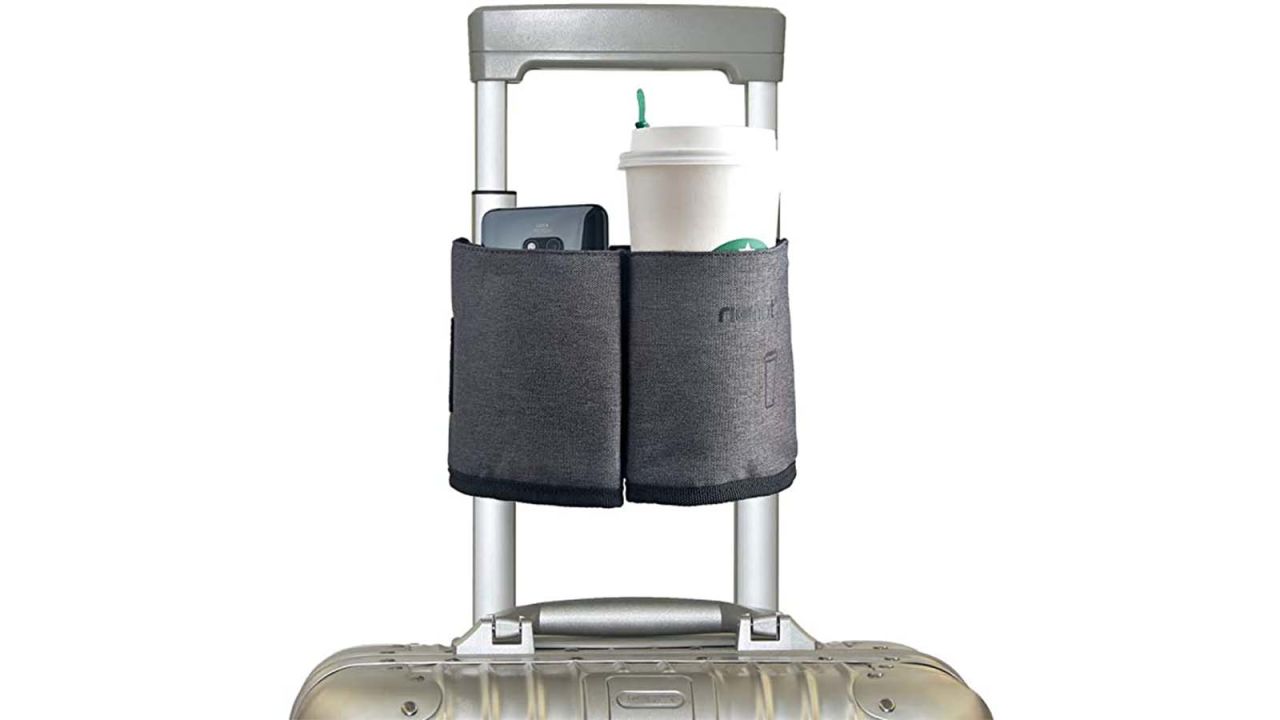 Riemot Luggage Travel Cup Holder Free Hand Drink Caddy