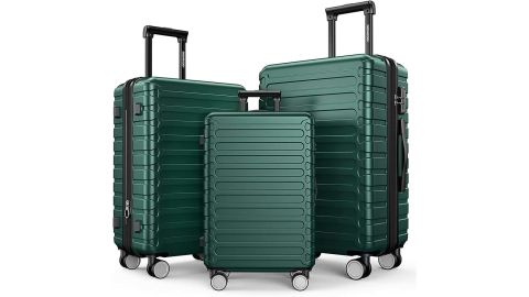 Showkoo 3-Piece Hard-Shell Expandable Luggage Set