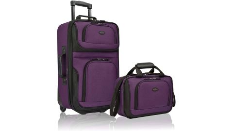 U.S. Traveler Rio Rugged Fabric Expandable Carry-on Luggage Set