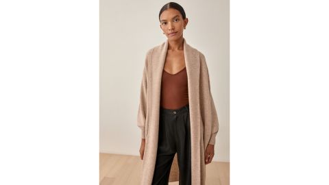 Reformation Liam Cashmere Long Cardigan