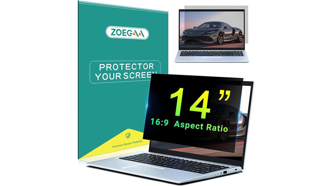 underscored remoteworktravel Zoegaa Laptop Privacy Screen Protector