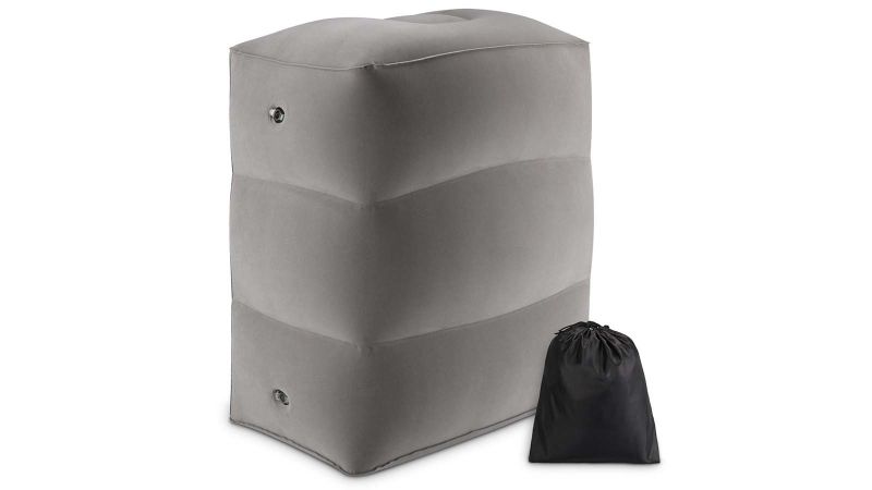 Delta inflatable outlet foot rest