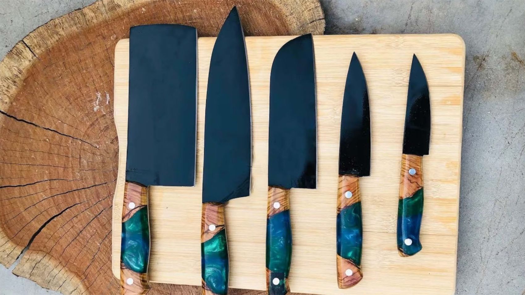 Chef's Knife - Capri Blue