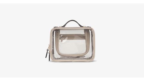 underscored trainpacking Calpak Clear Cosmetics Case