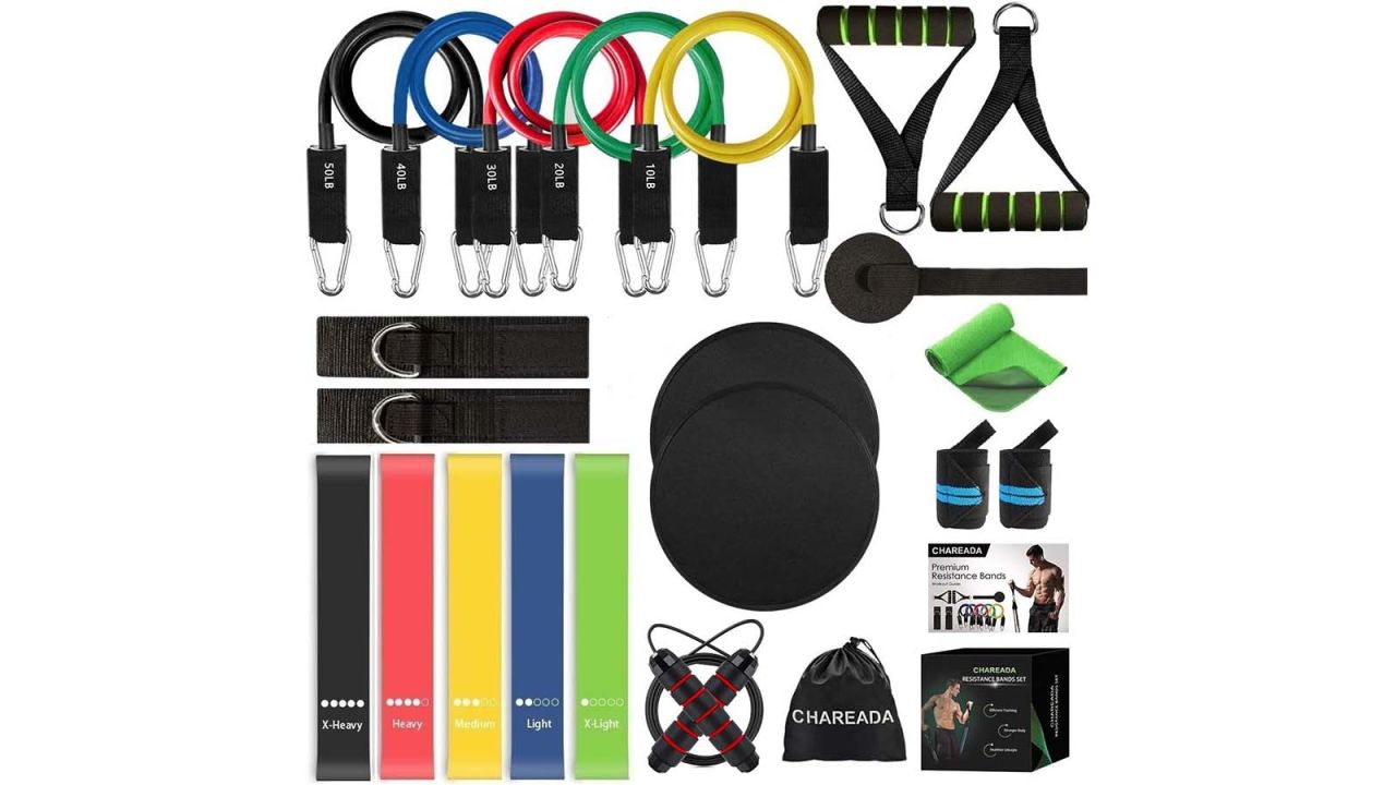 Chareada 23-Pack Travel Exercise Kit