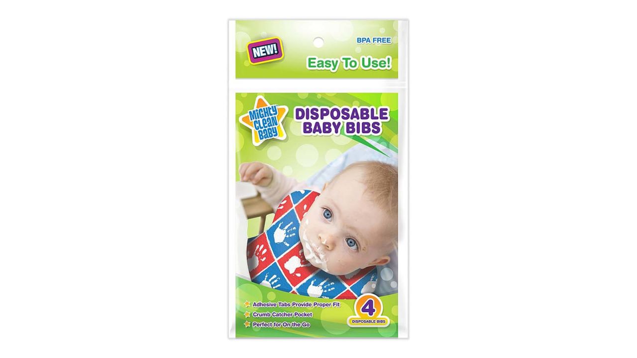 Mighty Clean Baby Disposable Bibs