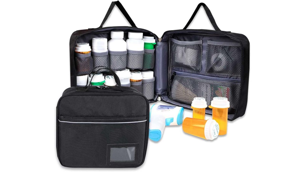 underscored travelfoodallergies Yxmeigui Medicine Travel Storage Bag